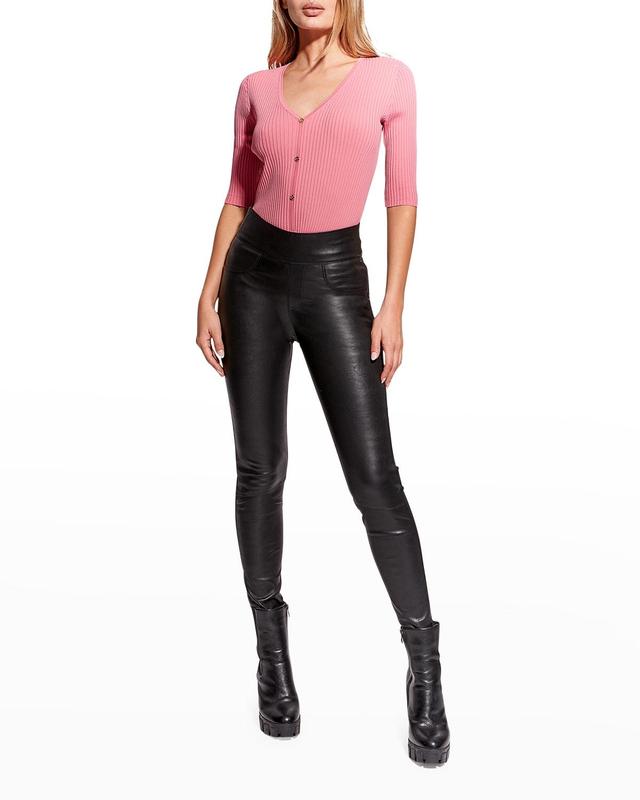 Womens Gigi Stretch Leather Leggings Product Image