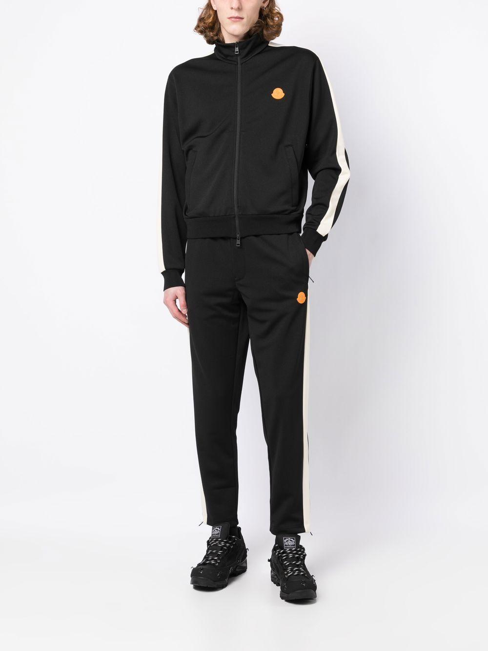 MONCLER Side-stripe Track Pants In Black Product Image