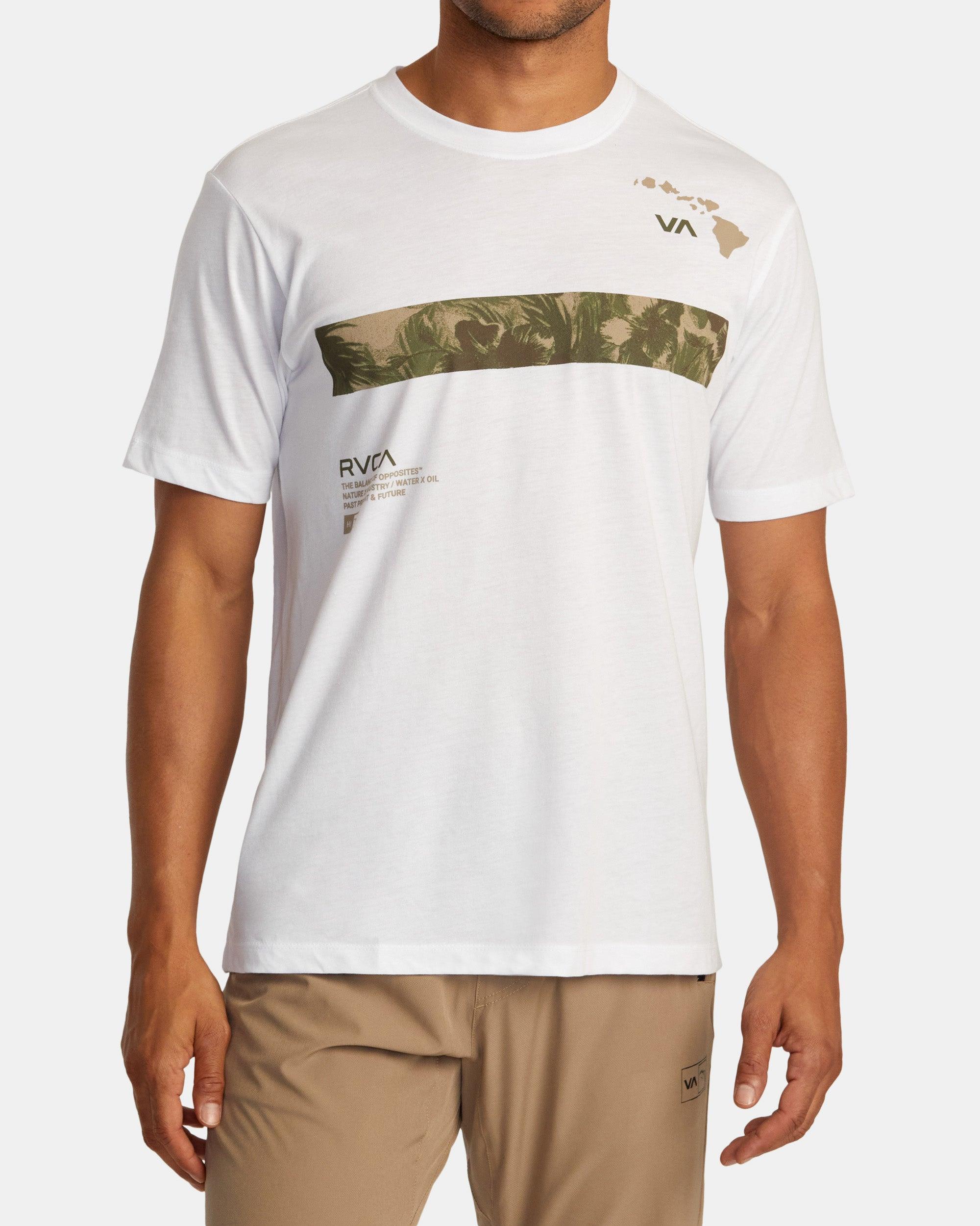 Hawaii Bar Tree T-Shirt - White Product Image