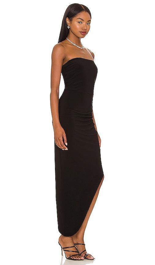 Norma Kamali Strapless Side Drape Gown Product Image