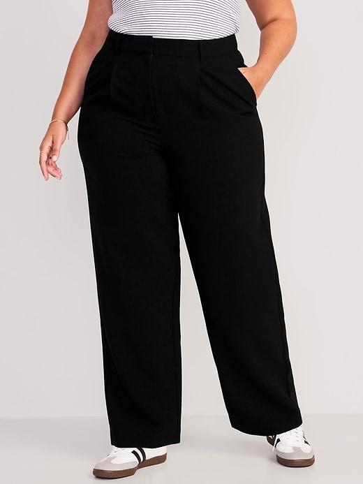 Extra High-Waisted Taylor Wide-Leg Trouser Pants Product Image