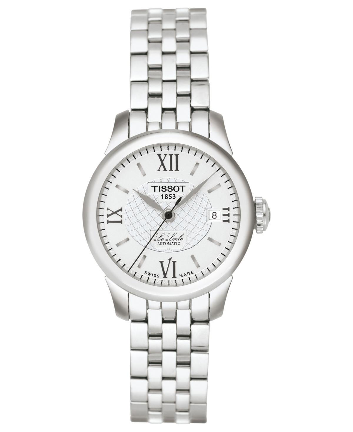 Tissot Le Locle Womens Silver Stainless Steel Automatic Watch, 25mm Product Image