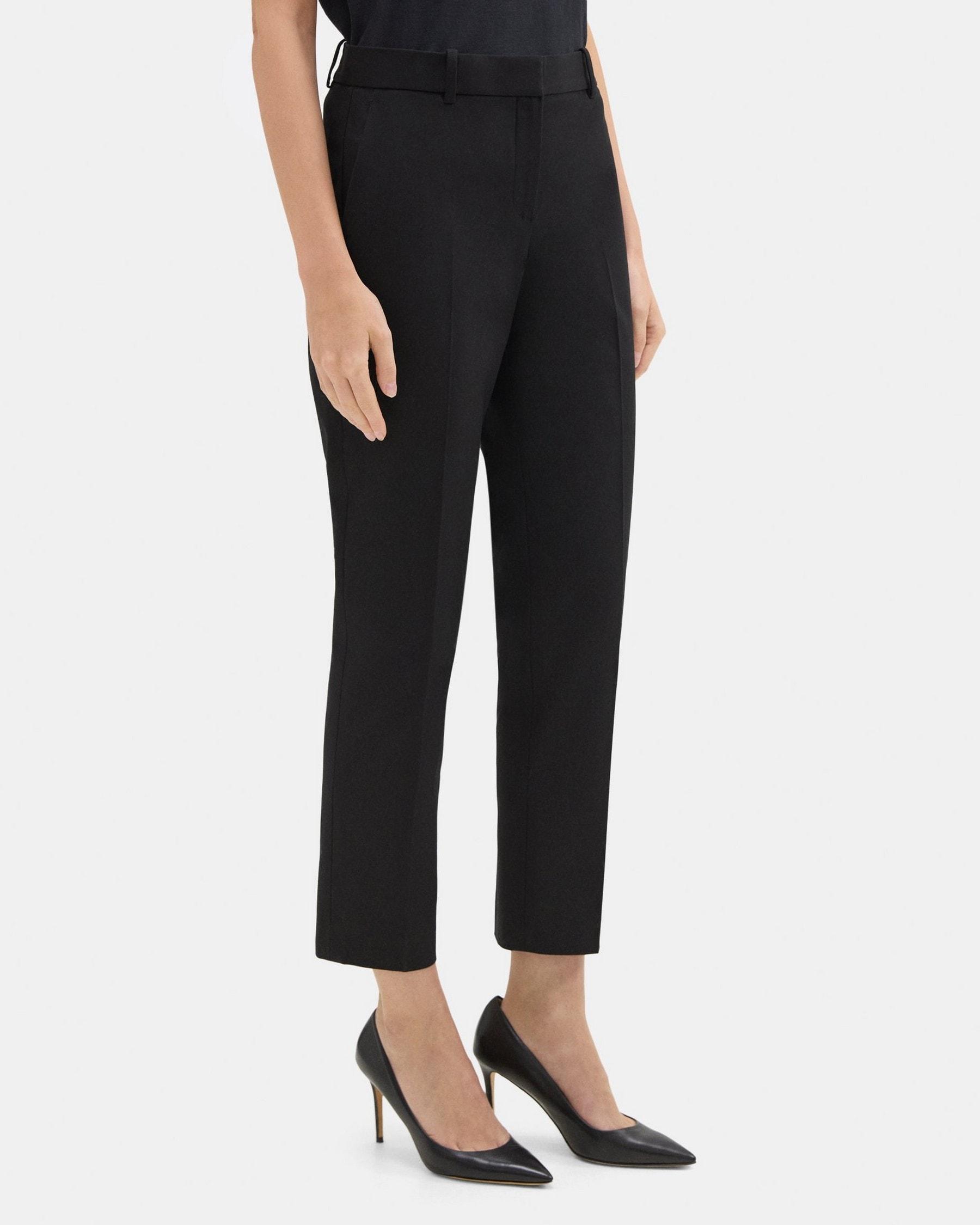 Classic Crop Pant in Cotton-Blend Twill Product Image