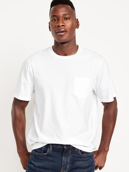 Crew-Neck Pocket T-Shirt Product Image