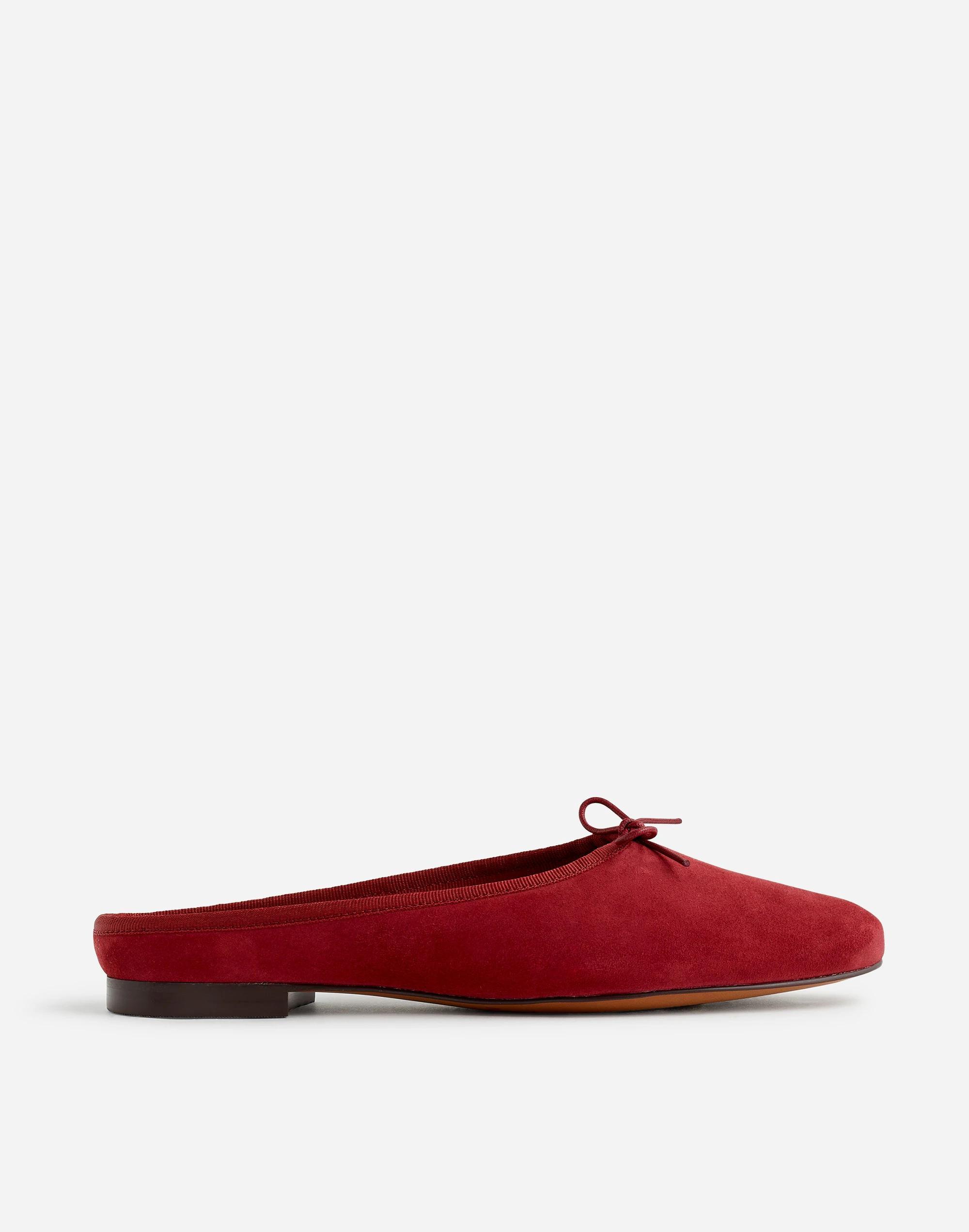 The April Ballet Flat Mule in Suede Product Image