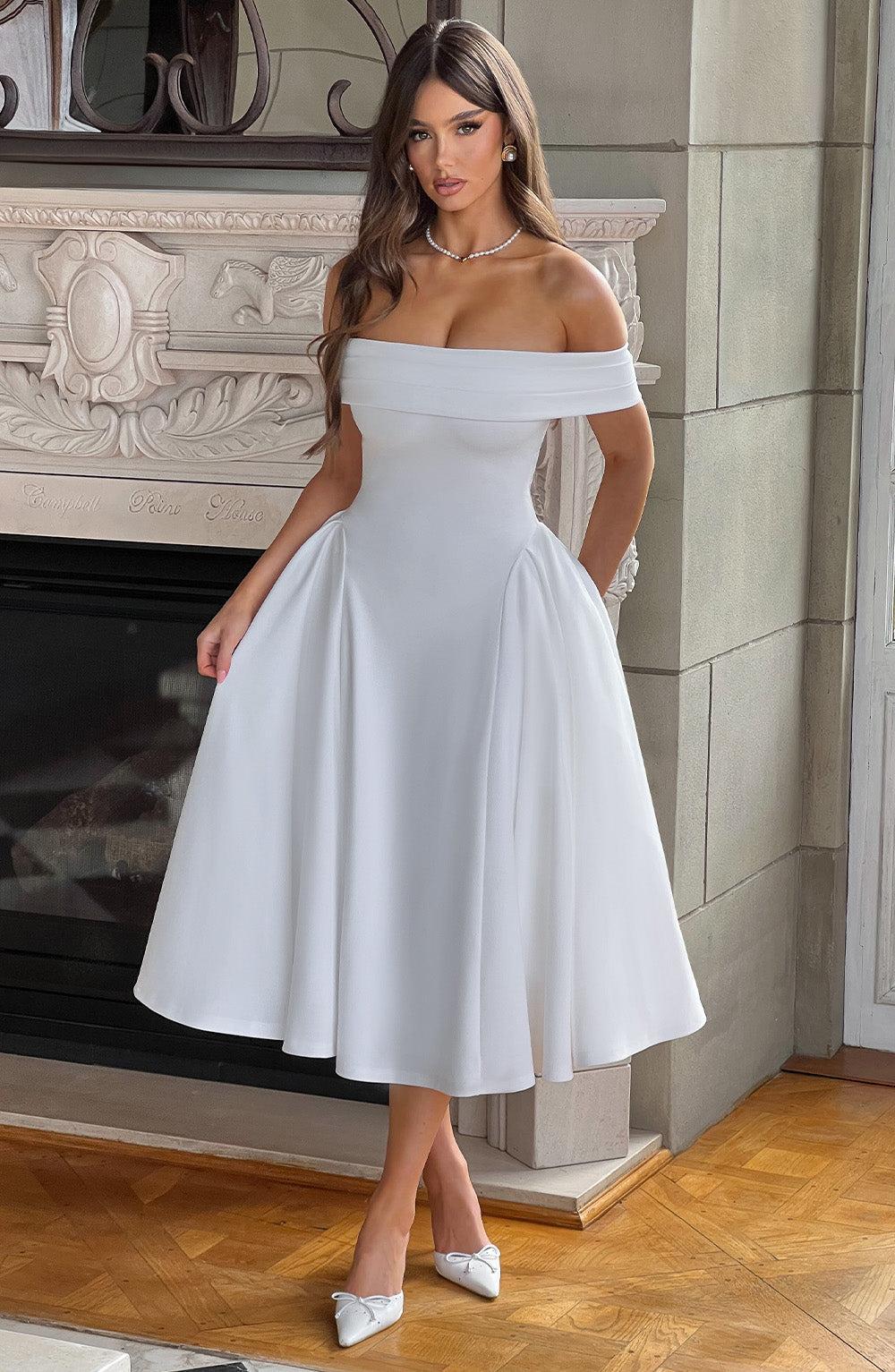 Miranda Midi Dress - Ivory Product Image