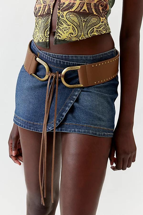 Urban Outfitters UO Bonnie Studded Wide Tie Belt Womens at Urban Outfitters Product Image