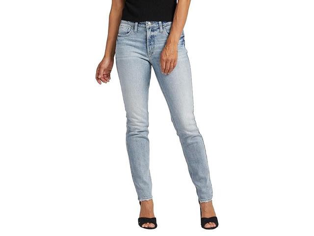 Silver Jeans Co. Most Wanted Mid-Rise Straight Leg Jeans L63413EOE229 (Indigo) Women's Jeans Product Image