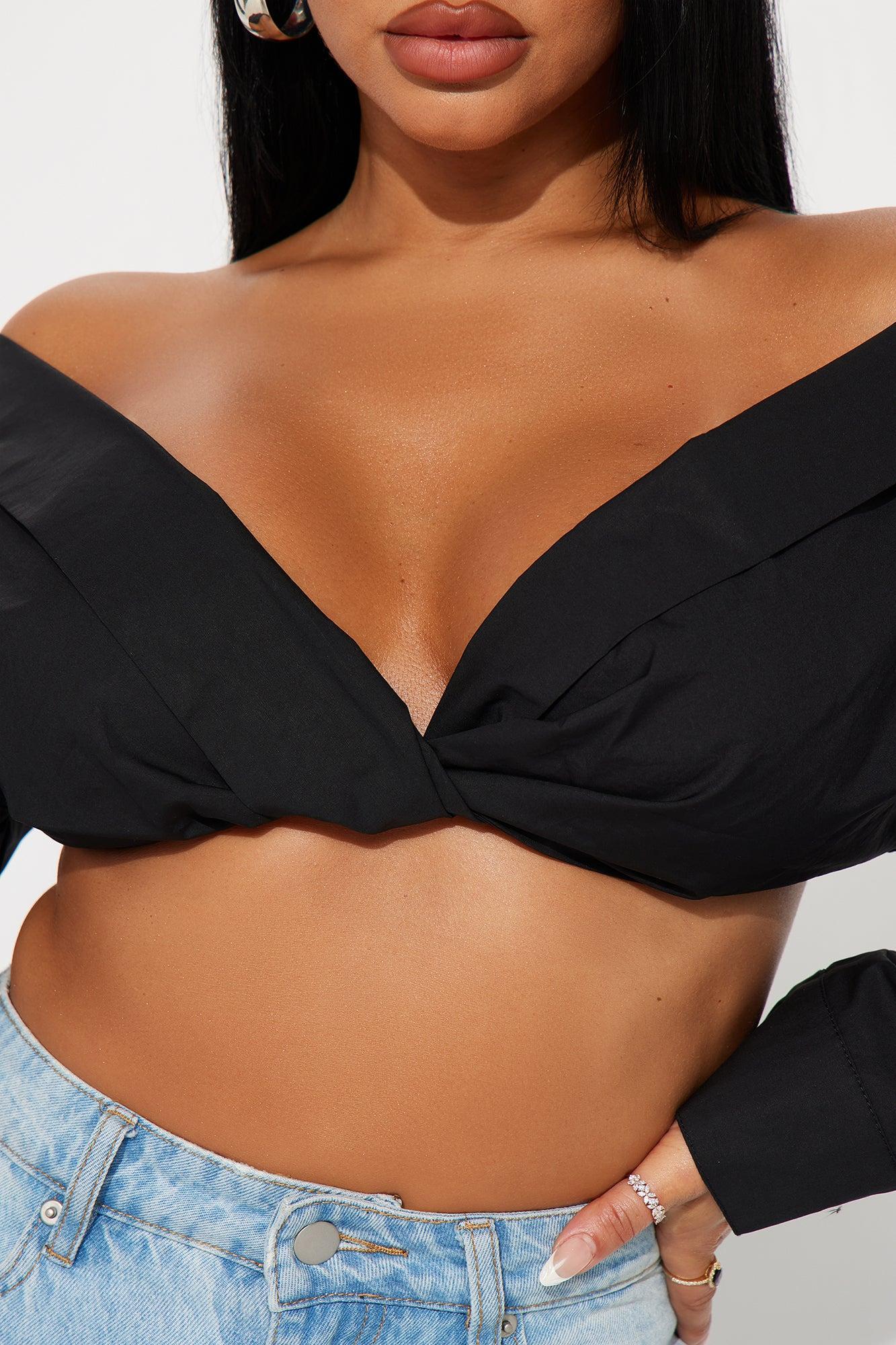 Weekend Vibe Blouse Top - Black Product Image