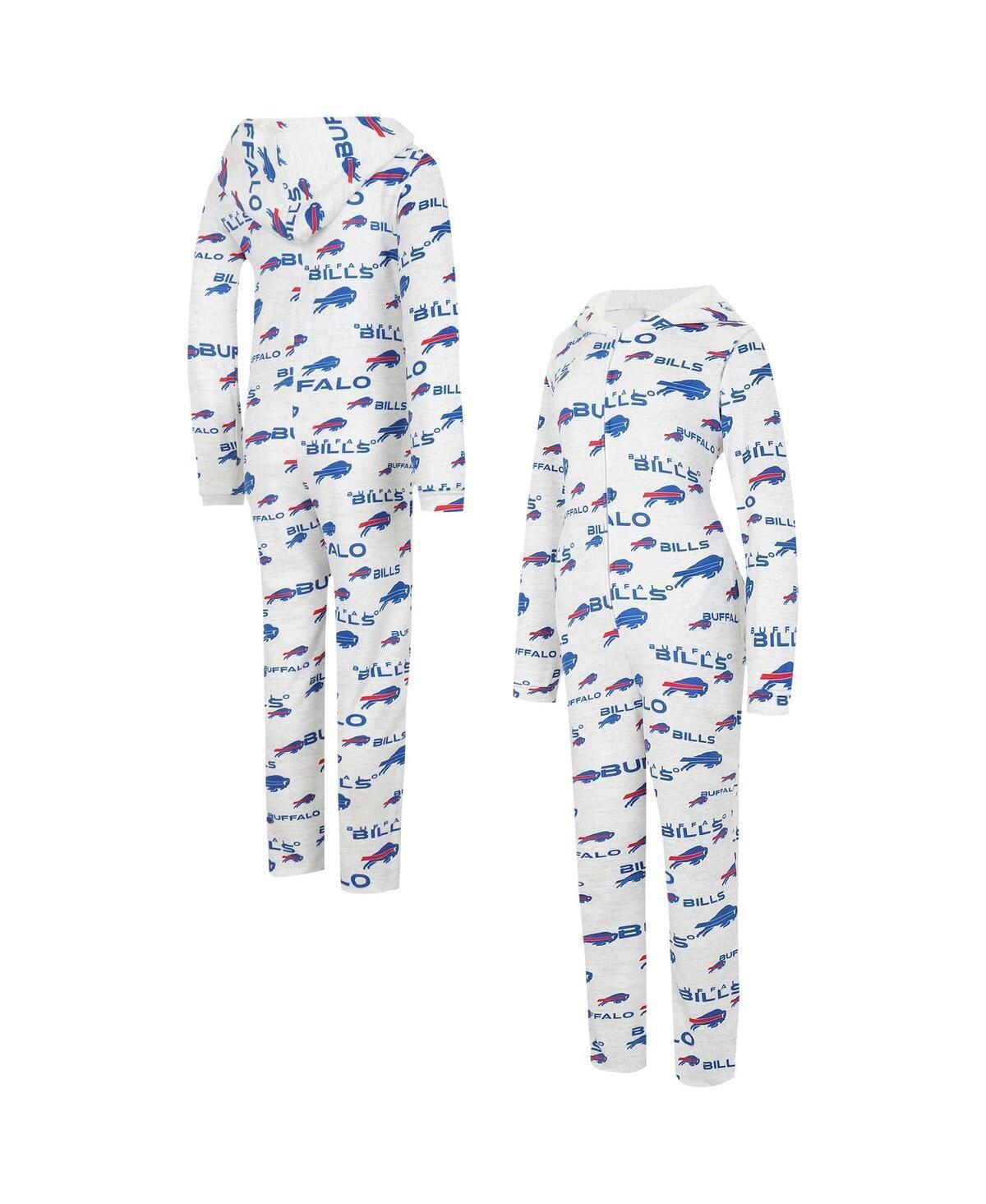 Womens Concepts Sport Cream Buffalo Bills Docket Hoodie Full-Zip Union Suit product image