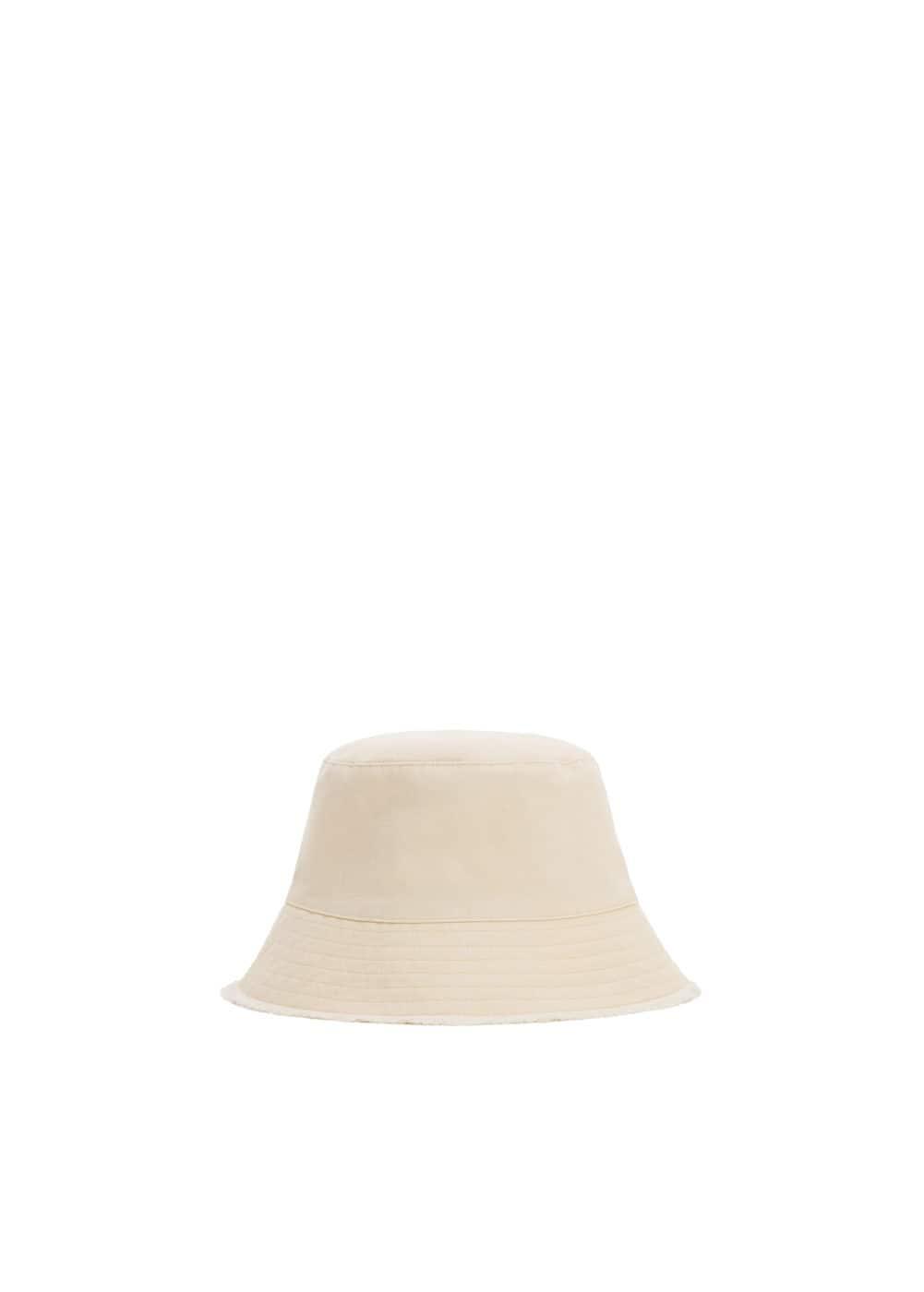 MANGO - Frayed bucket hat - One size - Women Product Image