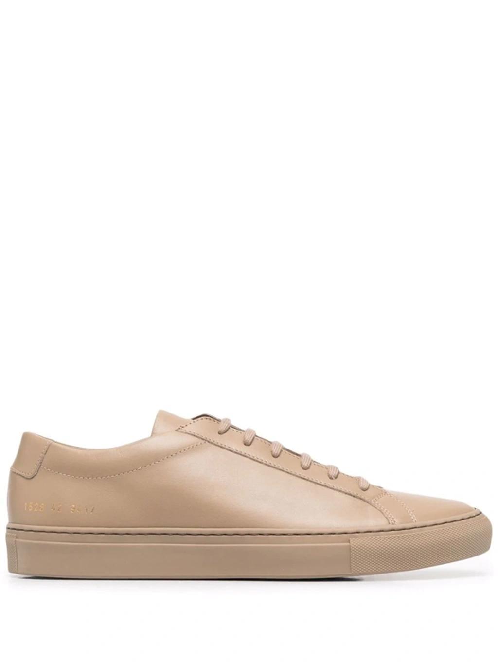 COMMON PROJECTS Low Top Leather Sneakers In Brown Product Image