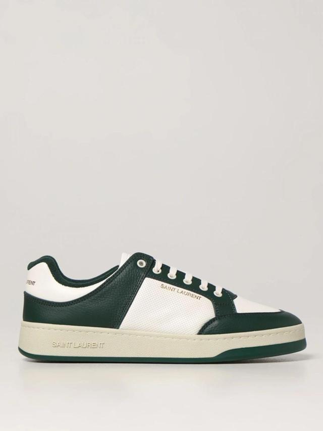 SAINT LAURENT Sneakers  Men Color Yellow Cream In Green Product Image