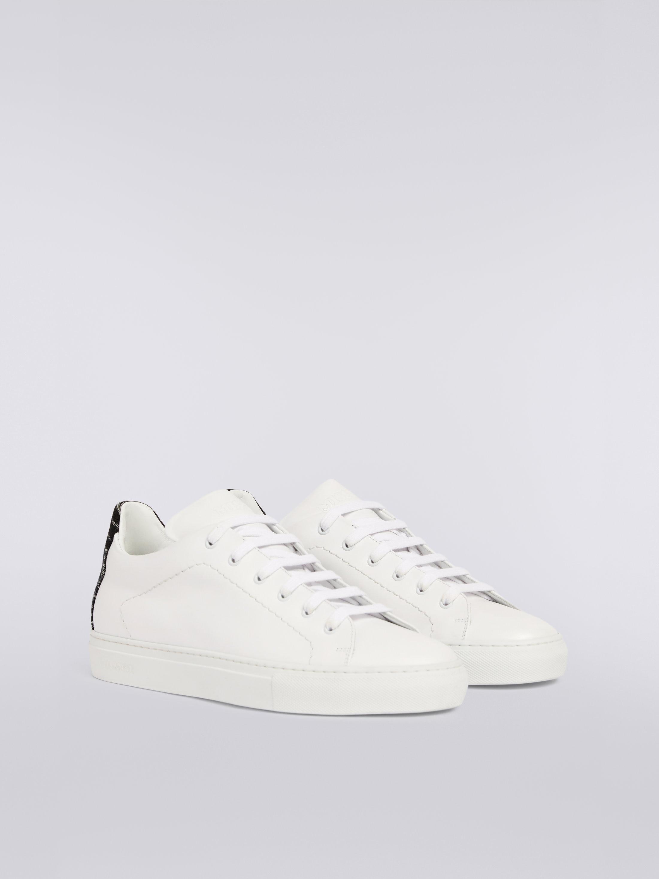 Leather trainers with slub insert Product Image