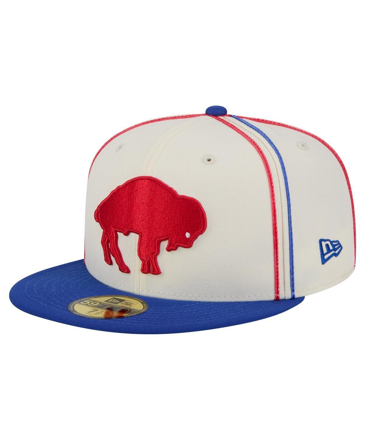 Mens New Era Cream Buffalo Bills Soutache 59FIFTY Fitted Hat Product Image