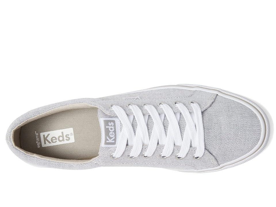 Keds Jump Kick Lace Up (Grey Textile Linear Static) Women's Shoes Product Image