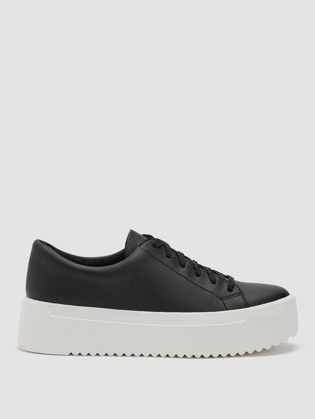 EILEEN FISHER Monde Leather Platform Sneakerfemale Product Image