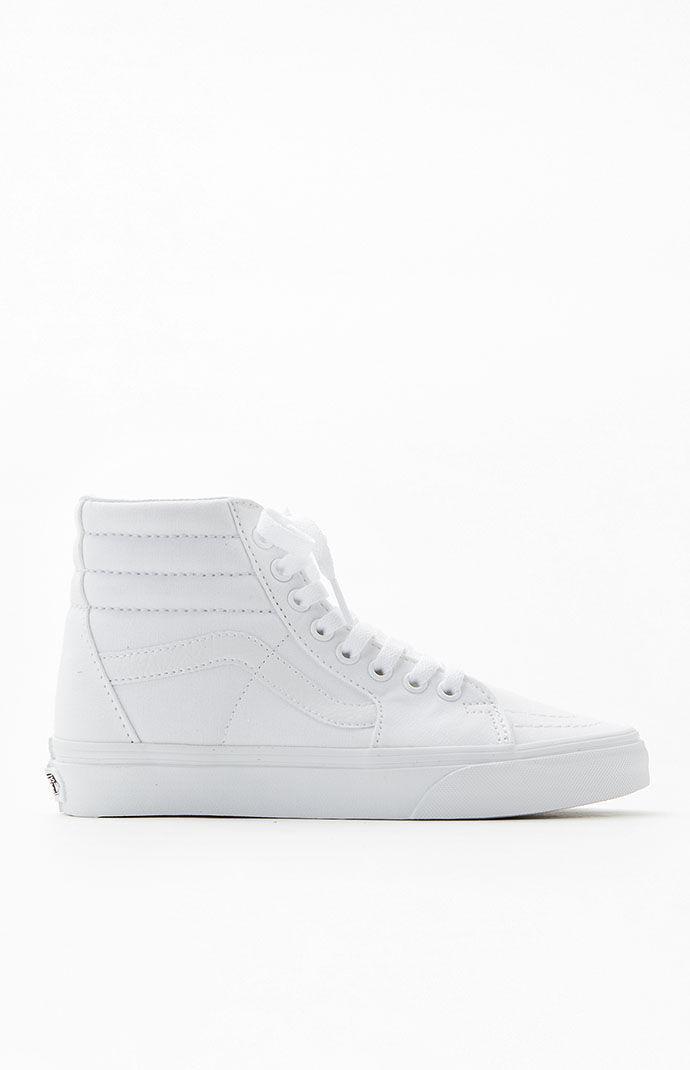 Vans Mens Vans Sk8 Hi - Mens Shoes True White/White Product Image