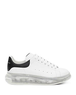 Alexander McQueen Leather Sneaker in White Product Image