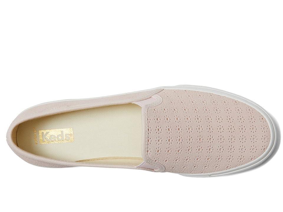 Keds Double Decker Perf Suede (Light ) Women's Slip on Shoes Product Image