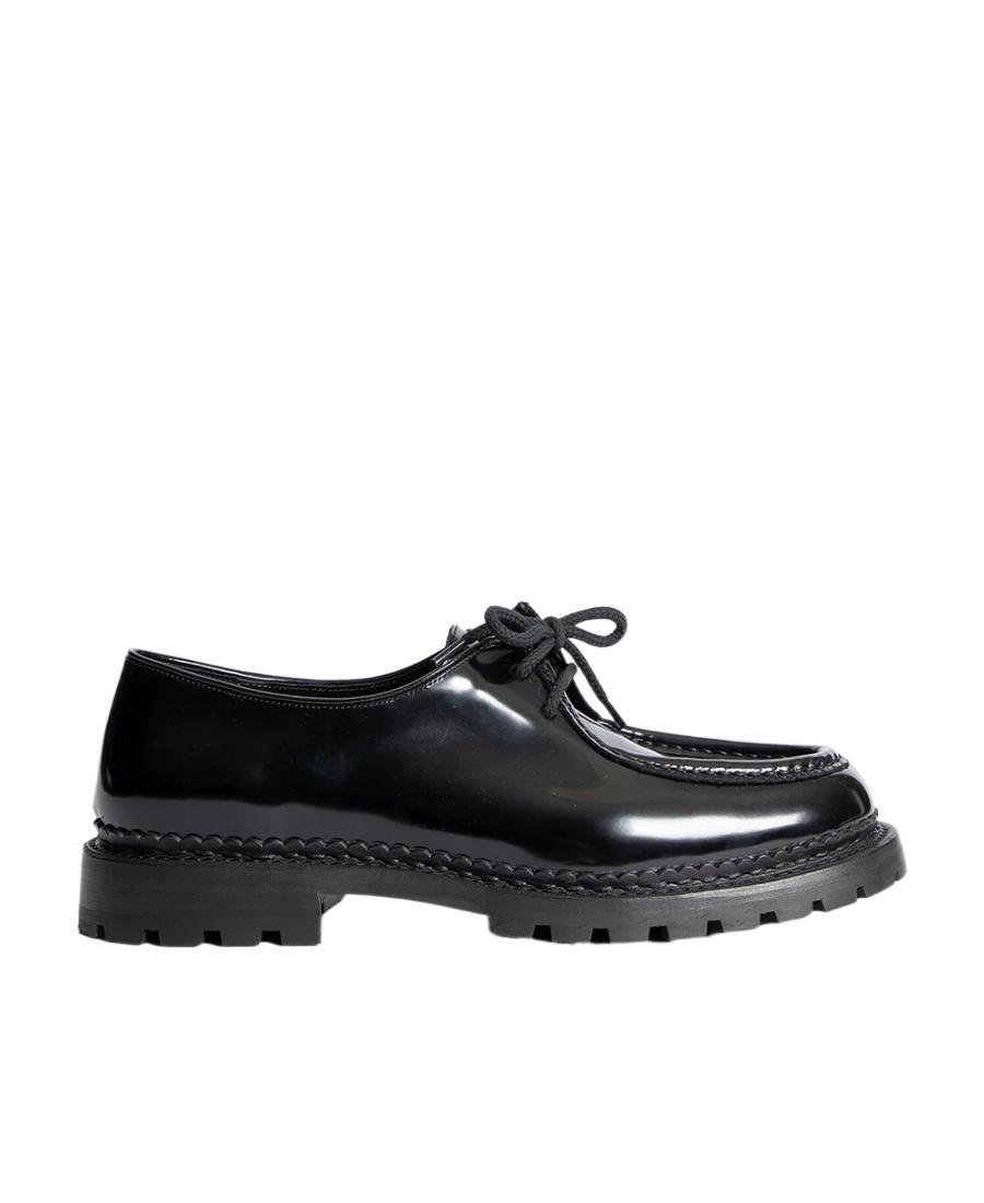 SAINT LAURENT Marbeuf Panelled Derby Shoes In Black Product Image