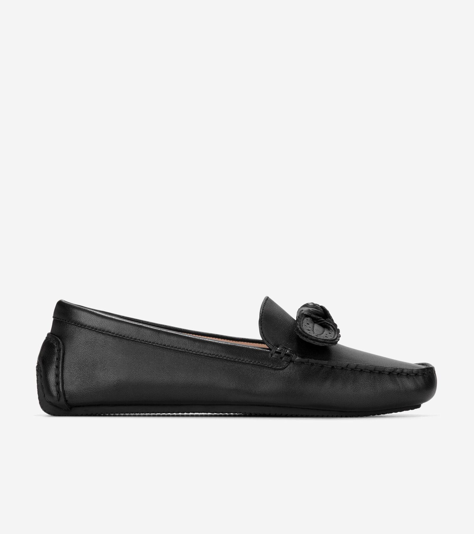 Womens Bellport Bow Leather Driving Loafers Product Image