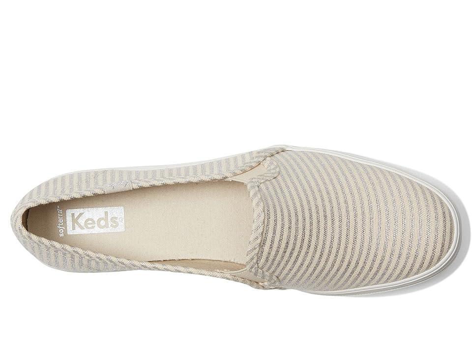 Keds Triple Decker (Natural/Silver Textile Pinstripe) Women's Shoes Product Image