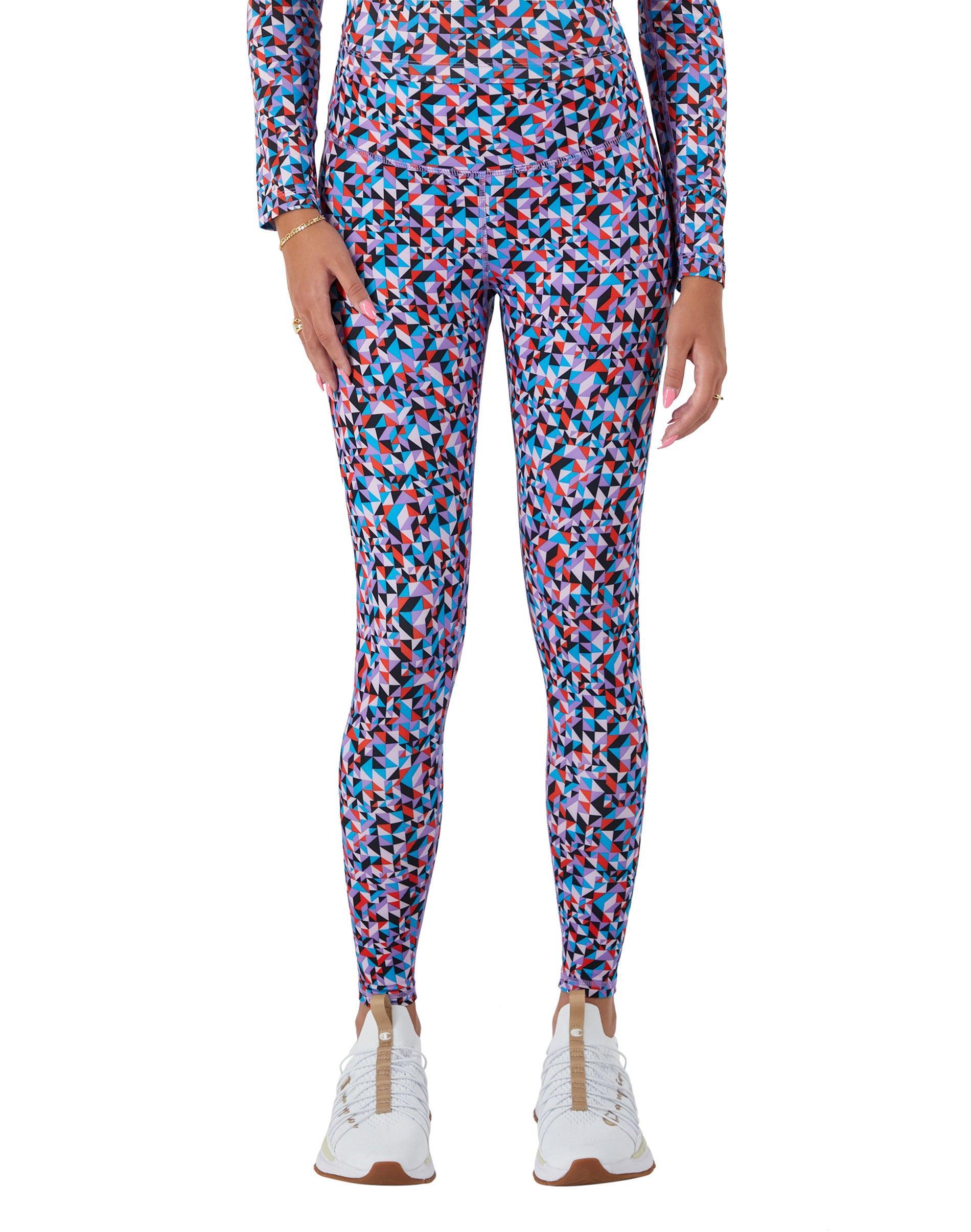 Womens Champion Soft Touch 7/8 Leggings, Print, 25 Apres C Mini Geo Multi XS product image