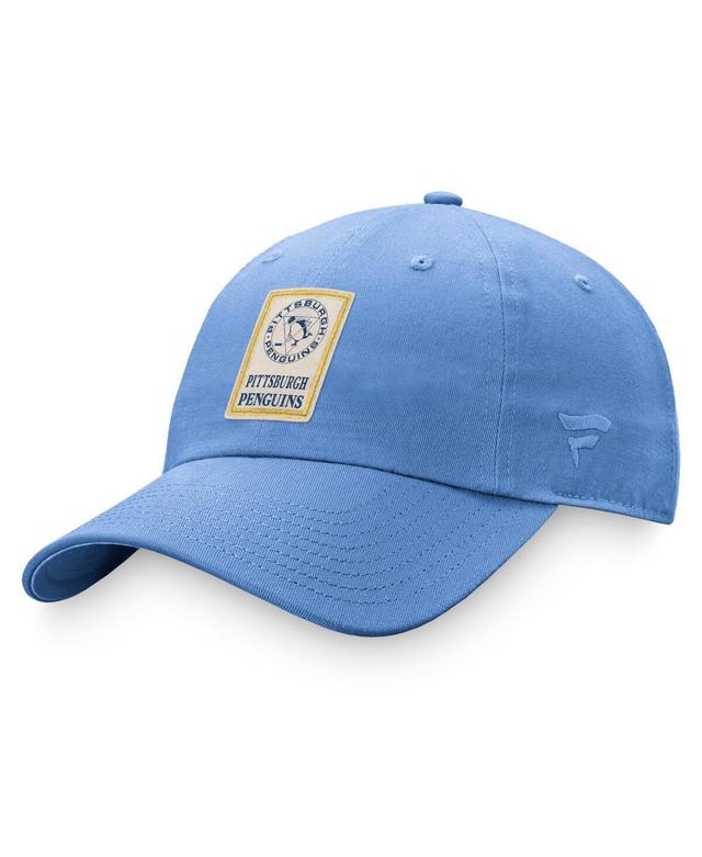 Womens Fanatics Light Blue Distressed Pittsburgh Penguins Heritage Vintage-Like Adjustable Hat Product Image