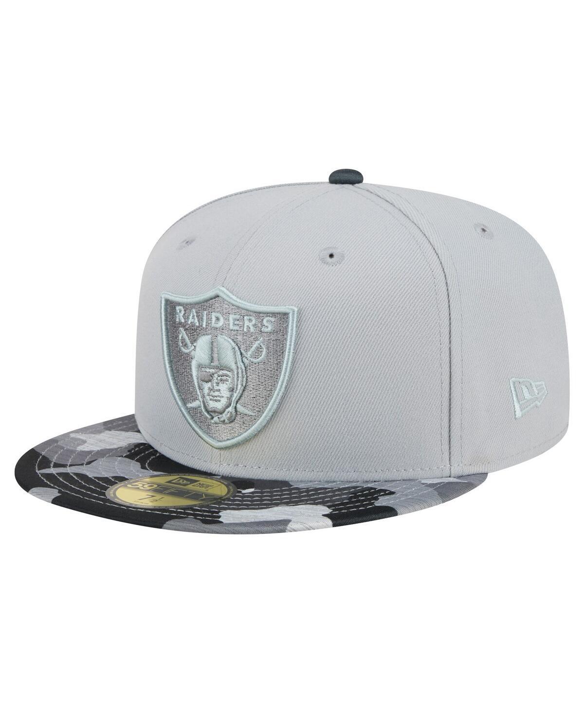 Mens New Era Gray Las Vegas Raiders Active Camo 59FIFTY Fitted Hat Product Image