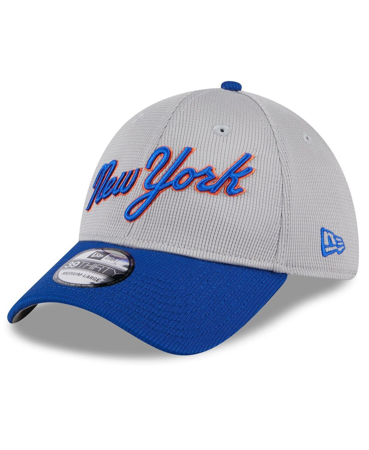 Mens New Era Gray New York Mets 2024 Batting Practice 39THIRTY Flex Hat Product Image