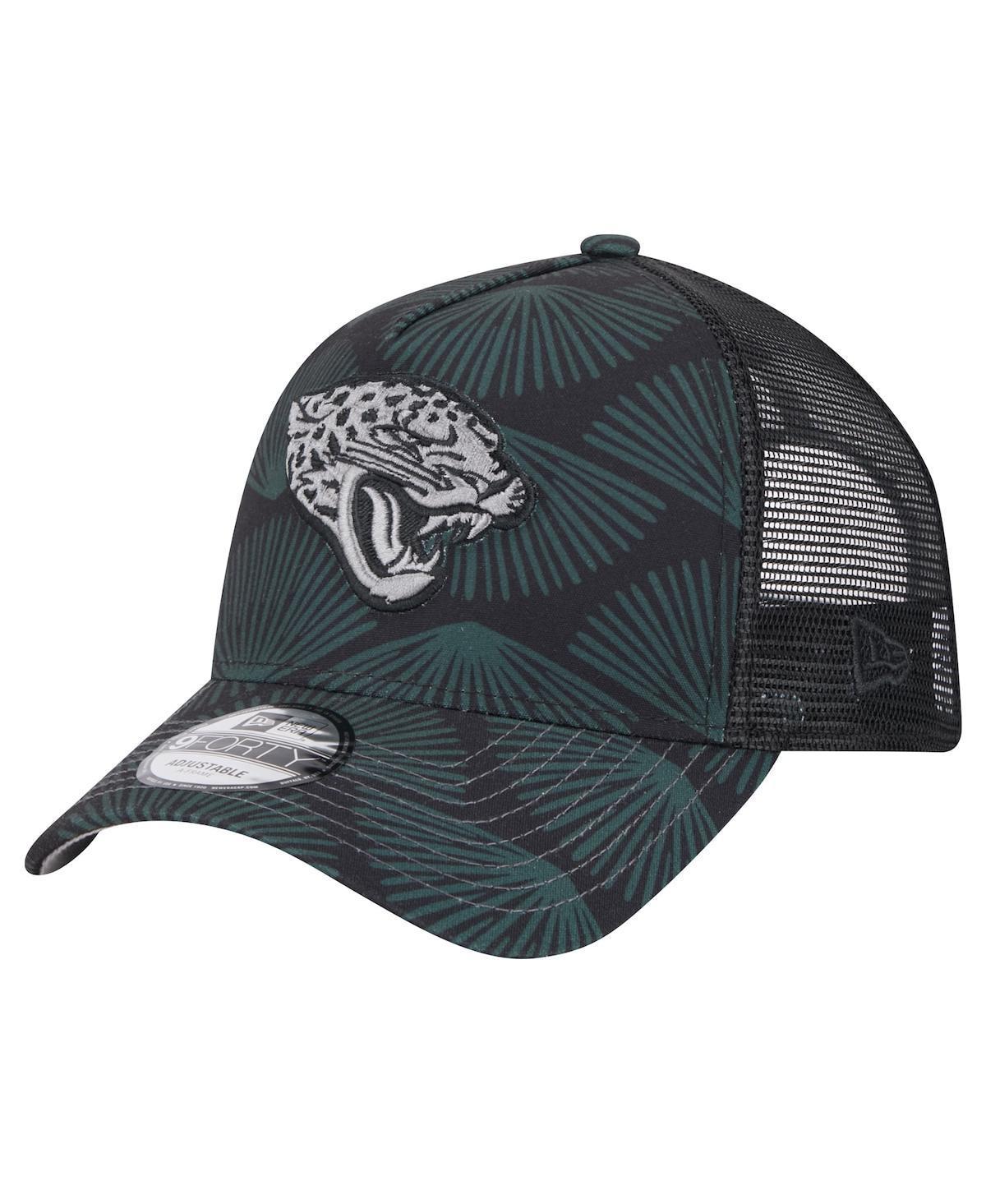 Mens New Era Jacksonville Jaguars Agave Trucker 9FORTY Adjustable Hat Product Image