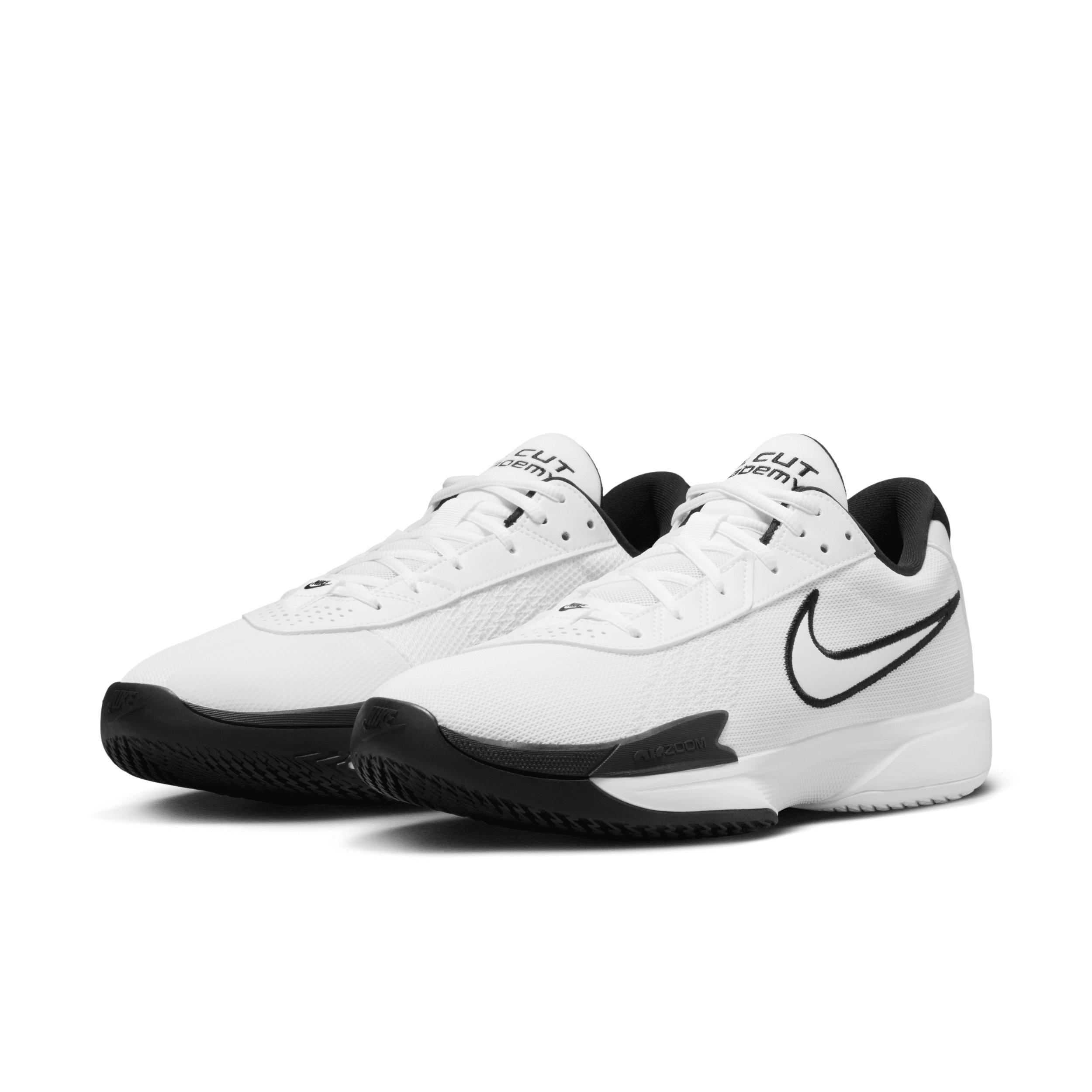 Nike Mens Nike Air Zoom G.T. Cut Academy - Mens Basketball Shoes White/Black/Summit White Product Image