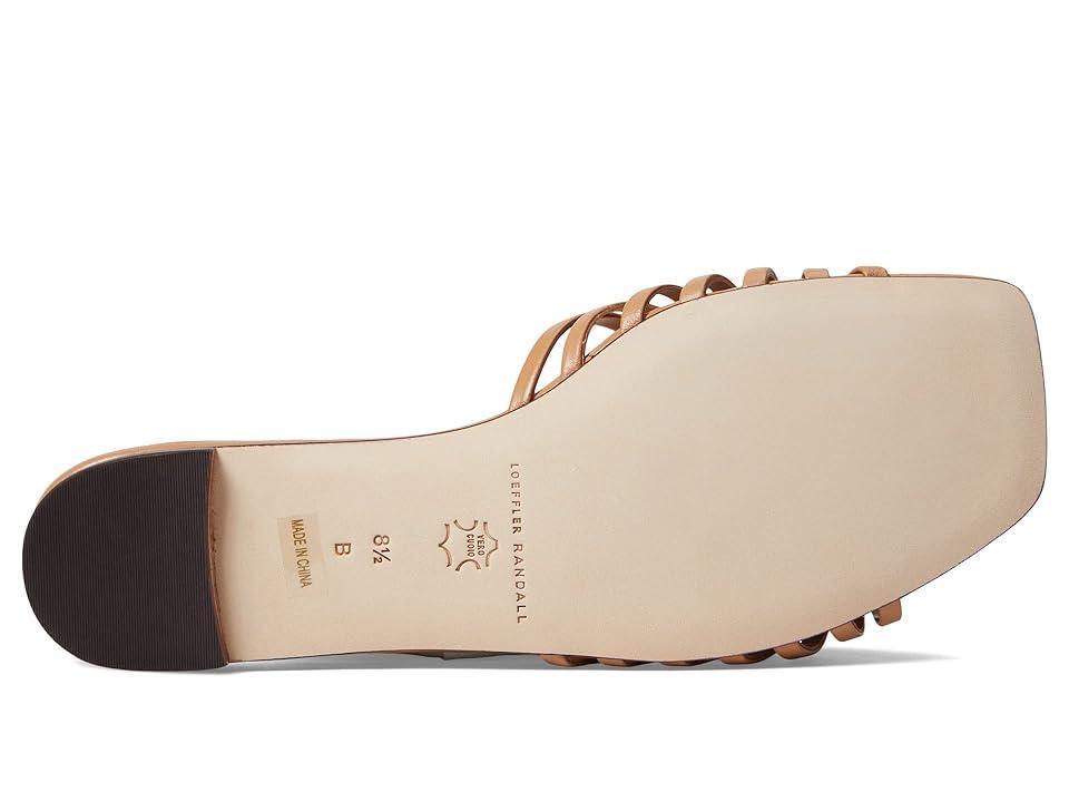 Loeffler Randall Izzie Leather Knot Flat Sandals  - GOLD - Size: 10B / 40EU Product Image