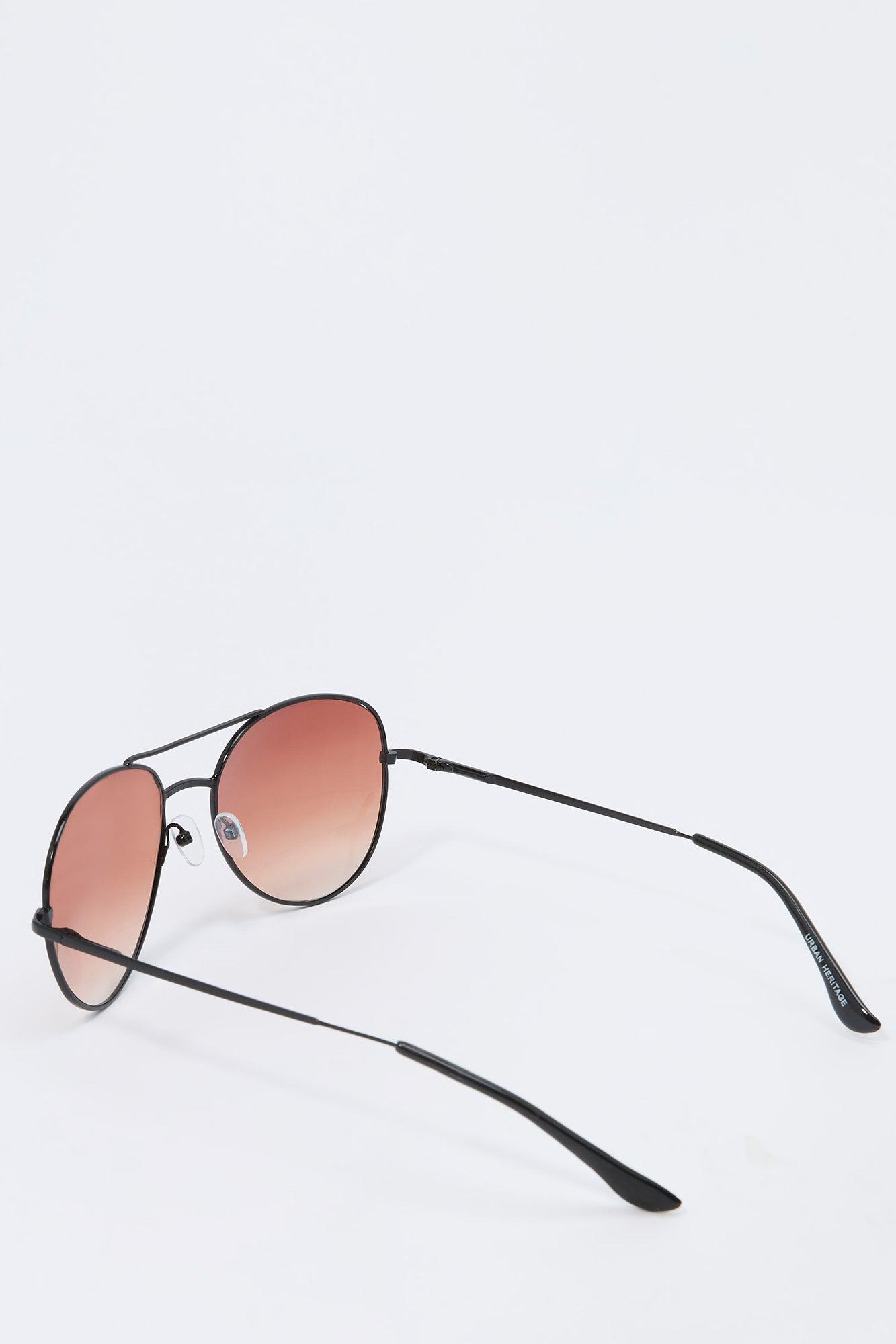 Round Aviator Sunglasses Male Product Image