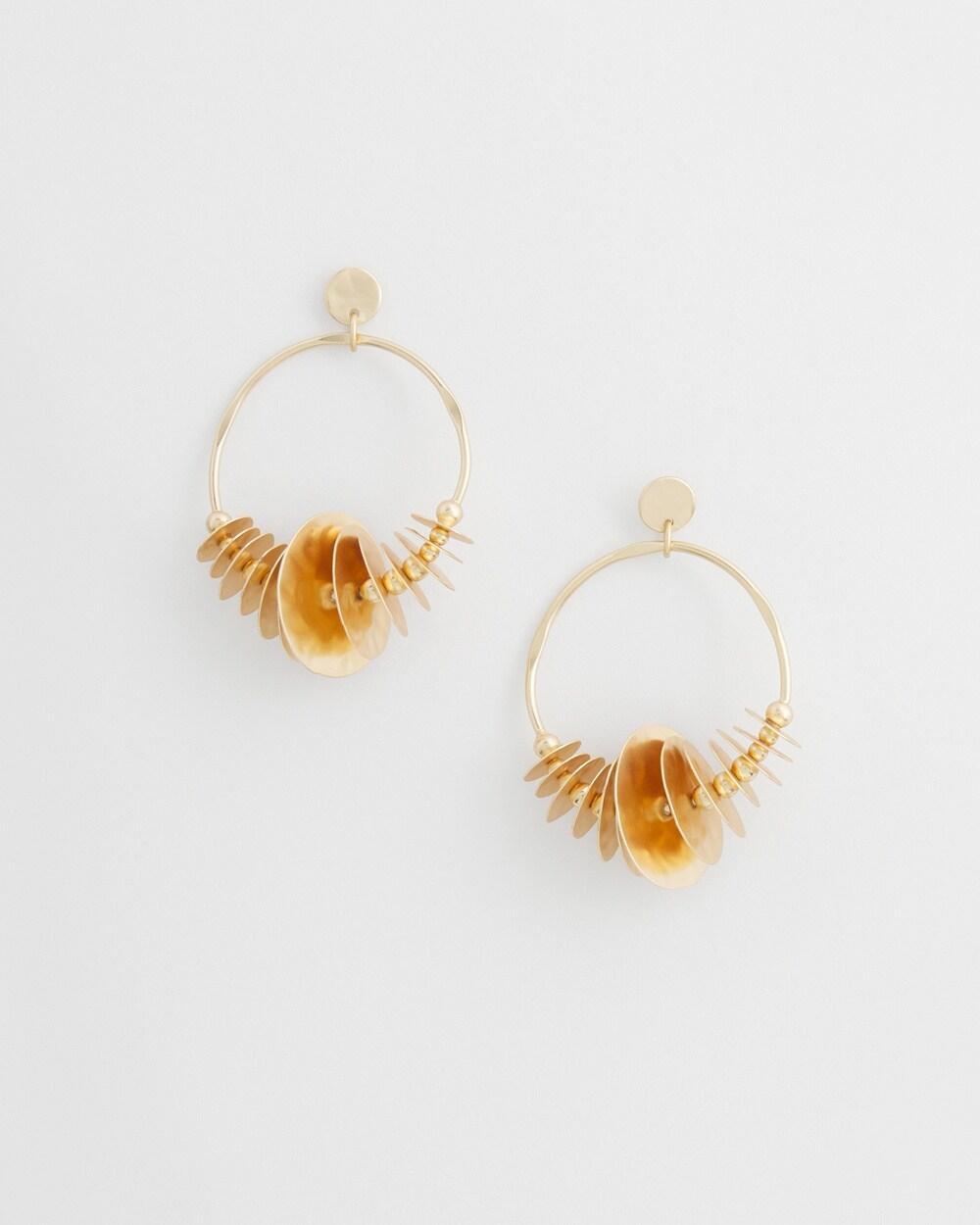 Gold Tone Drop Hoop Earring   Chico's - Gold - Women Product Image