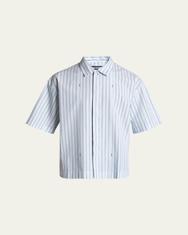 Mens Signature Striped Sport Shirt Product Image