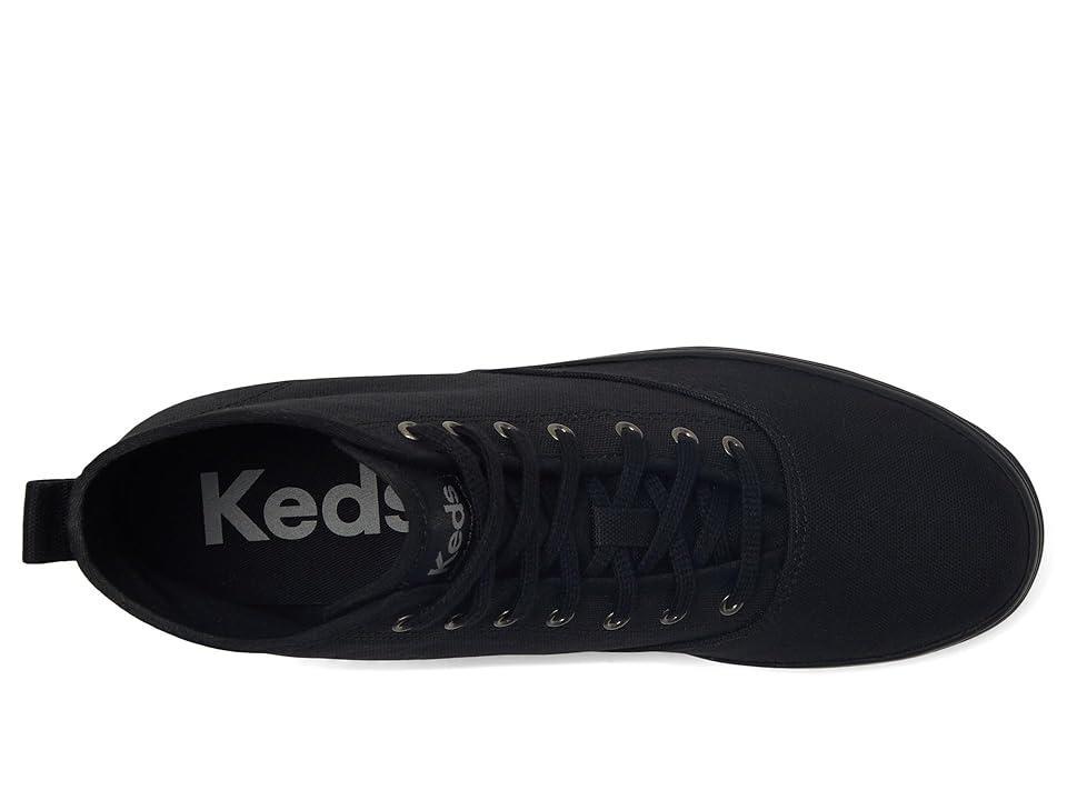 Keds The Platform Mid Lug Black Canvas) Women's Boots Product Image