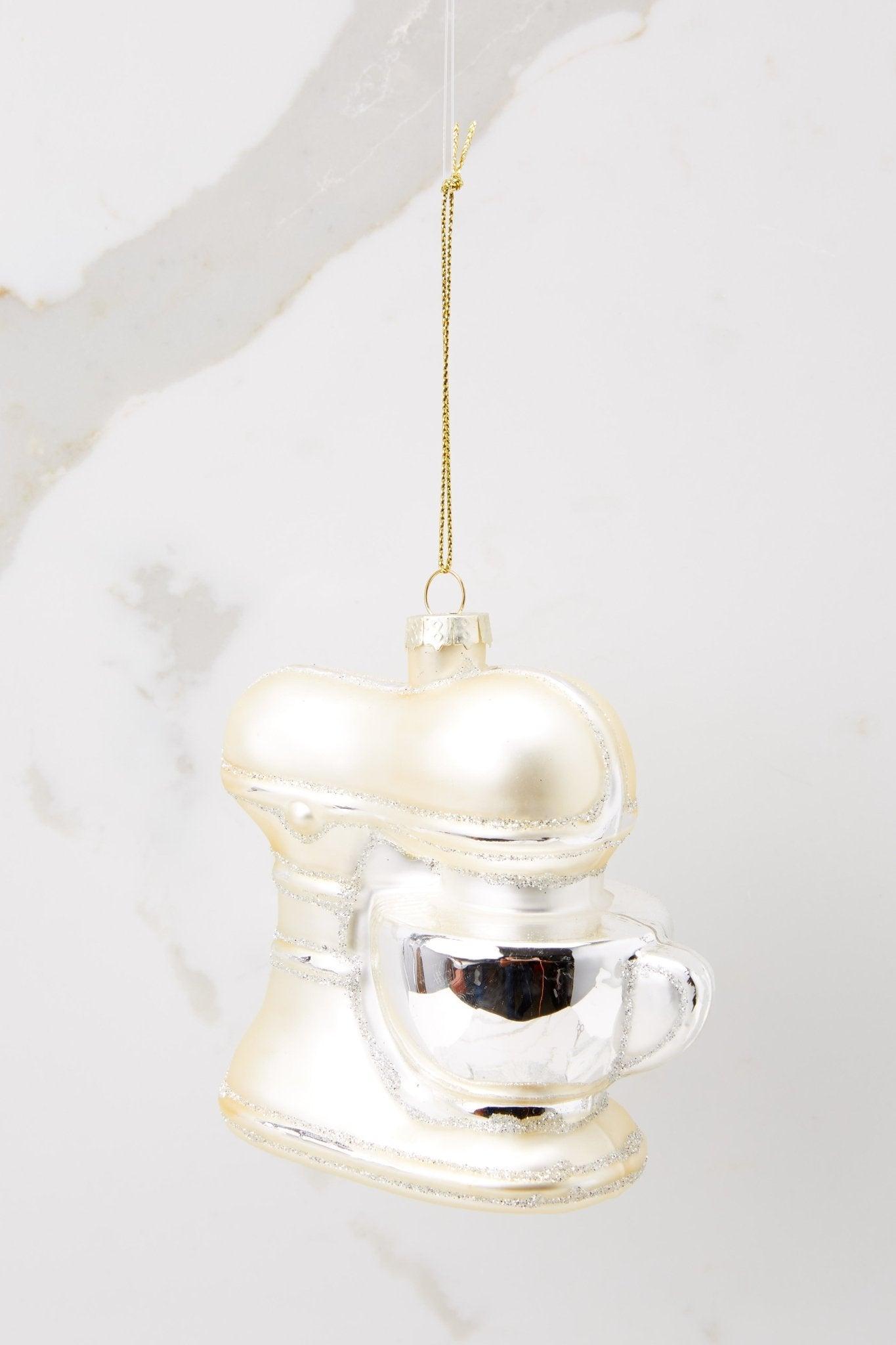 Mix Up the Holidays Ivory Ornament Product Image