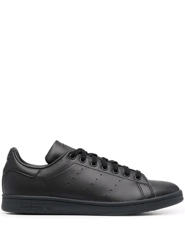 ADIDAS ORIGINALS Leather Low-top Sneakers In Black/black/black Product Image