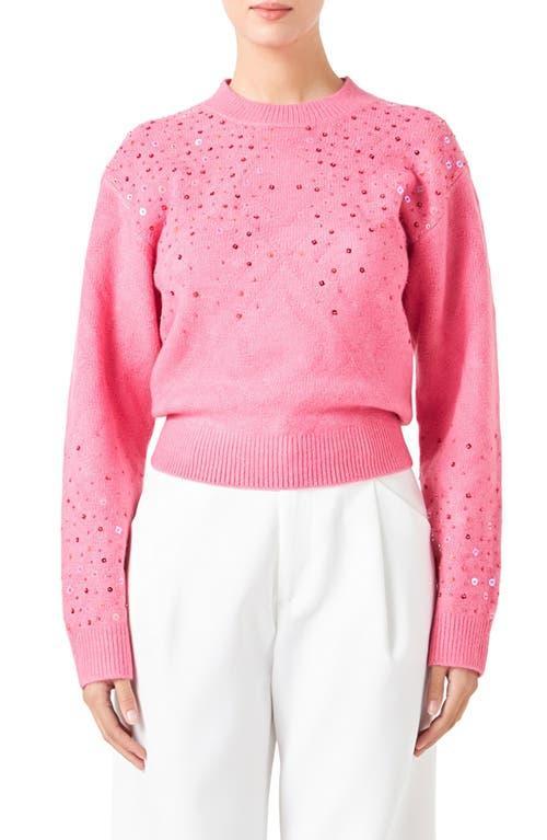 Endless Rose Sequin Crewneck Sweater Product Image