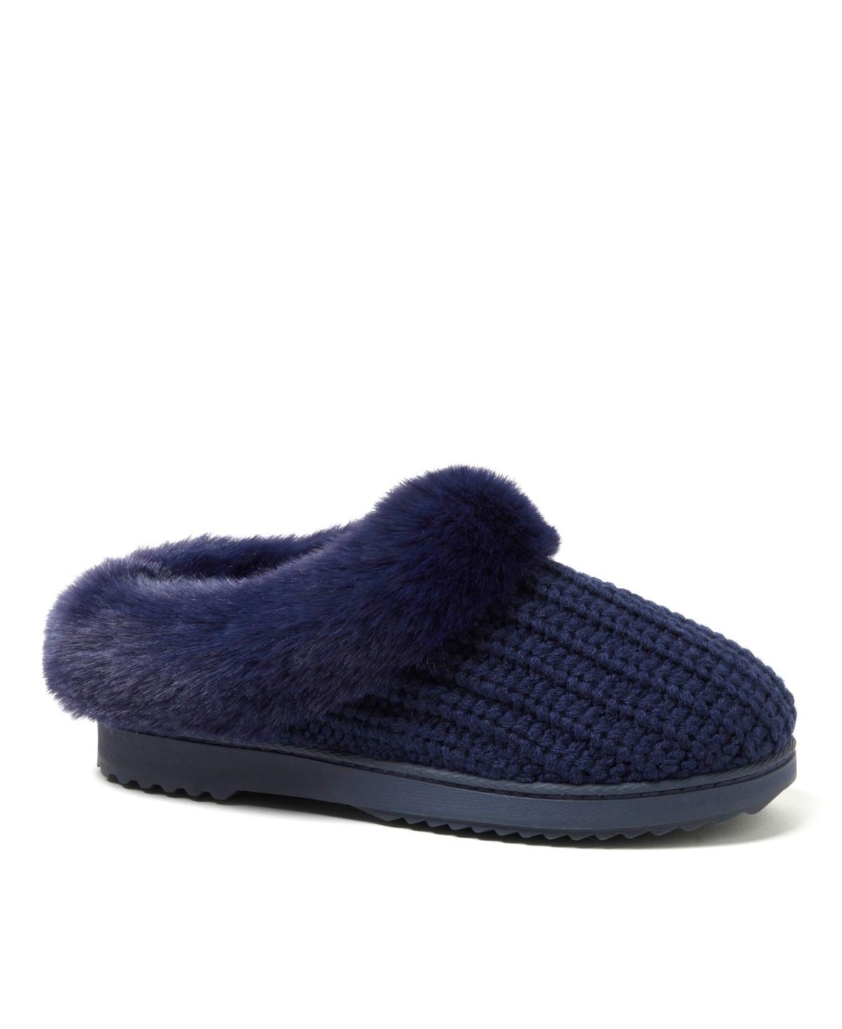 Dearfoams Hannah Festive Knit Womens Clog Slippers Product Image