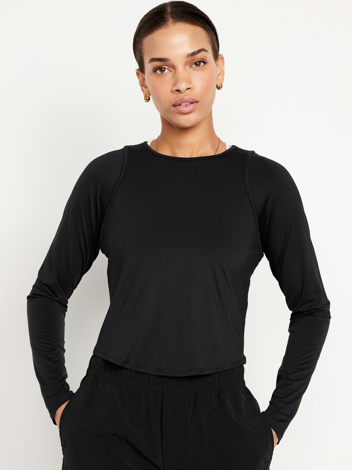 FlowForm Cropped Cutout-Back Top for Women Product Image