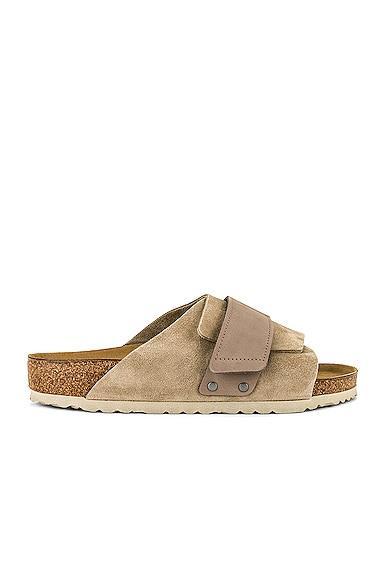 Birkenstock Mens Kyoto Nubuck Suede Leather Slide Sandals from Finish Line Product Image