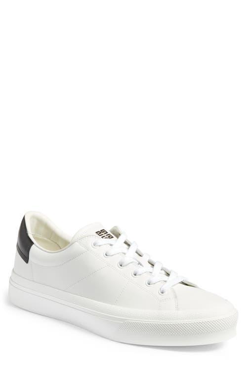 Givenchy City Court Sneaker in White & Black - White. Size 41 (also in 40, 42, 43). Product Image