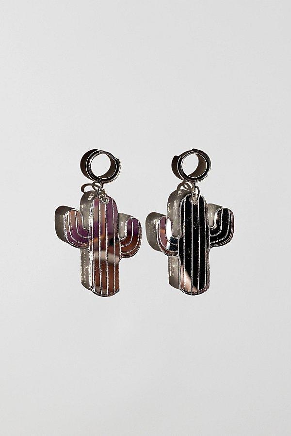 Sigfus Designs Mirrored Saguaro Cactus Earrings Womens at Urban Outfitters Product Image