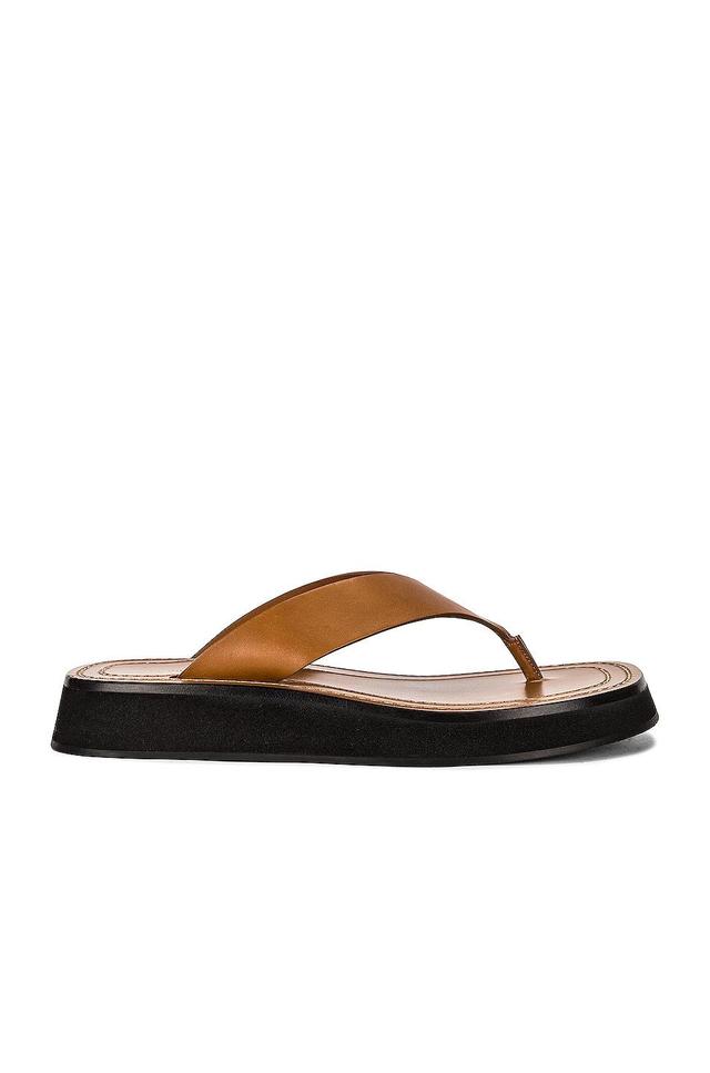 Womens Ginza Leather Thong Sandals Product Image