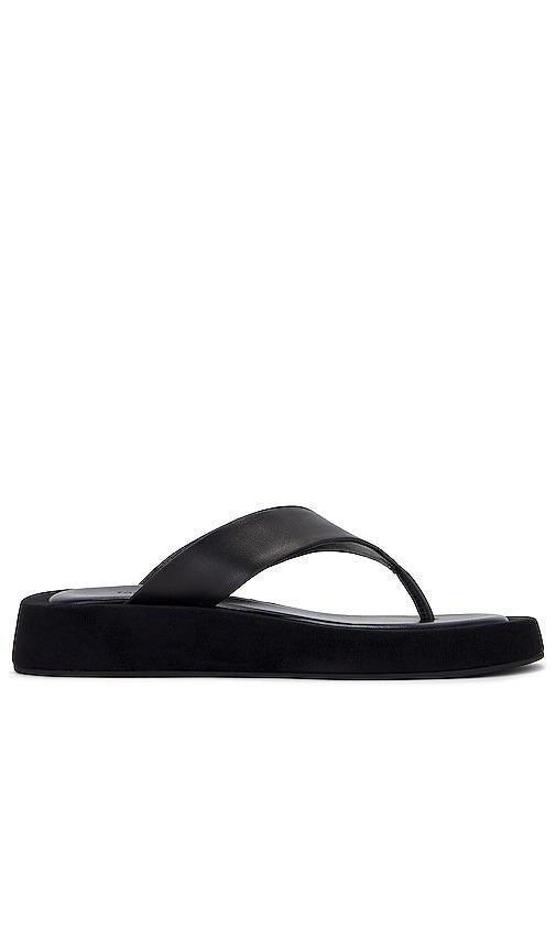 Tony Bianco Ives Sandal in Black Como - Black. Size 8 (also in 5, 7). Product Image