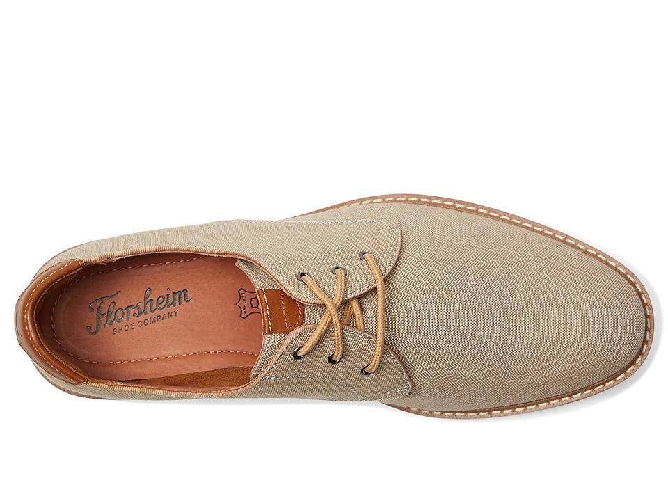 Florsheim Highland Canvas Plain Toe Oxford (Sand Canvas/White Sole) Men's Shoes Product Image