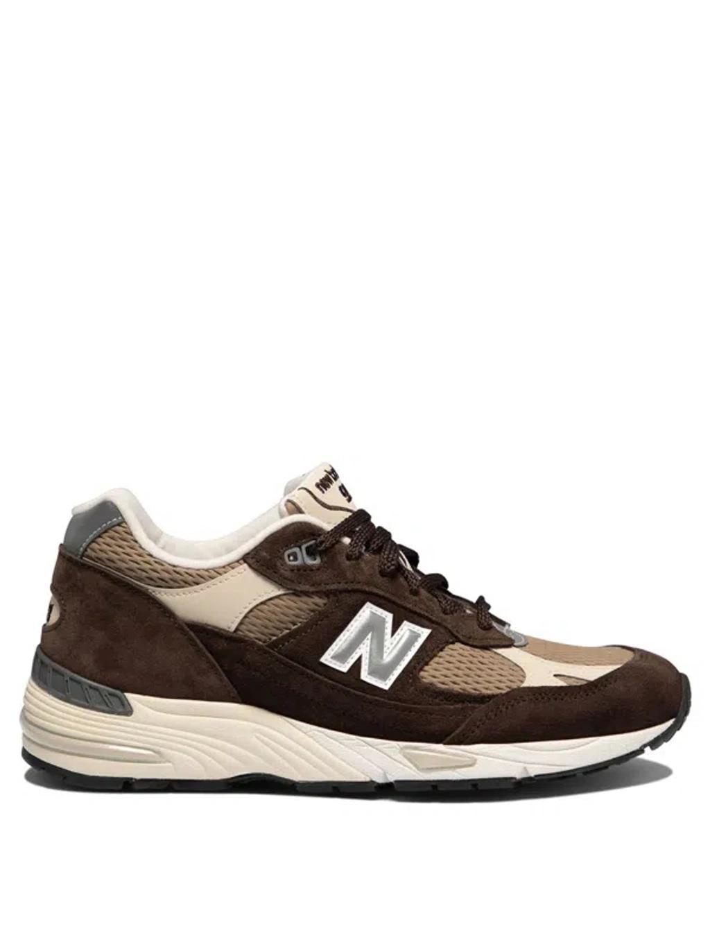 NEW BALANCE Logo Sneakers In Brown Product Image